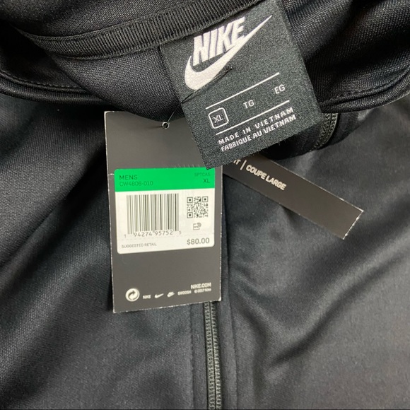 Nike Organic Distortion Zipup Jacket Black Size XL - Picture 4 of 6
